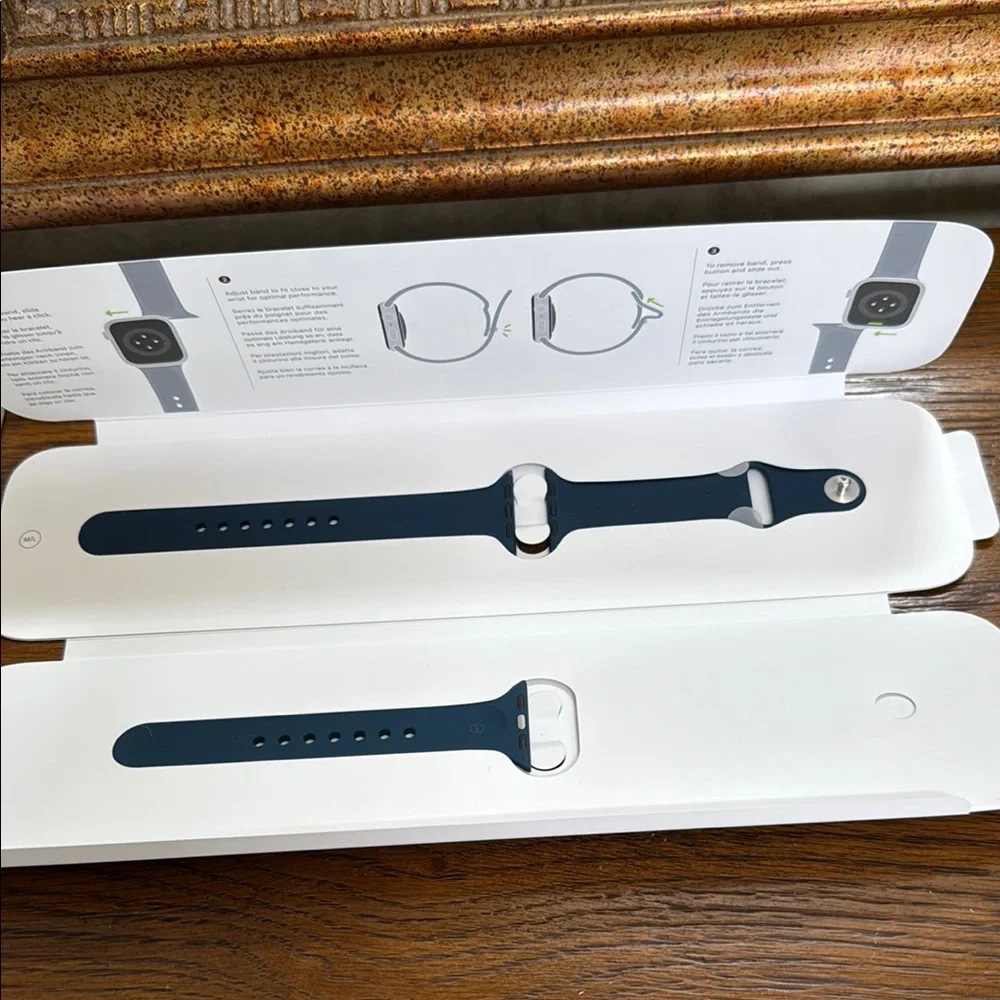 New Apple Abyss Blue Sport Watch Band. Two sizes in box. S/M and M/L.